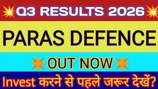 Paras Defence Q3 Results 2025 🔴 Paras Defence Results Today 🔴 Paras Defence Share Latest News