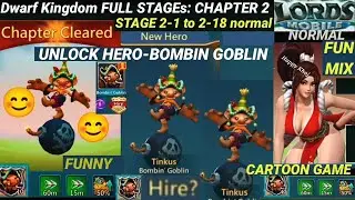 Bombin' Goblin Unlocked! 😂 Lords Mobile Chapter 2 Stages 2-1 to 2-18 | Hilarious Gameplay!