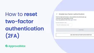 How to reset Two-factor (2FA) Authentication