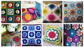 Красивые и стильные дизайны вязаных крючком подушек #уникальные новые идеи для наволочек