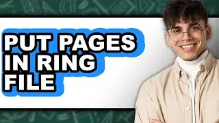 How to Put Pages in Ring File - Step by Step