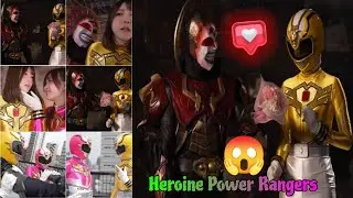 Pink and Yellow Power Ranger Fight