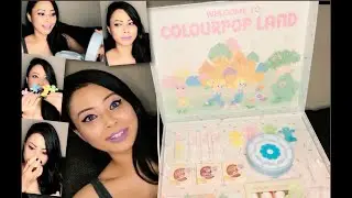 COLOURPOP LAND PR MAKEUP KIT | FIRST UNBOXING VIDEO! REVIEW & SWATCHES