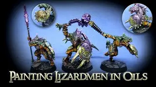 Lizardmen rule the jungle cities of Lustria! An old color scheme on new minis...