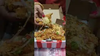 KFC Chizza is back😍 Yay or Nay?🤔 KFC Pizza Unboxing | Chicken Cheese Pizza #shorts #streetfood