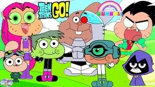 Teen Titans Go! vs. Gumball Darwin and friends Cartoon Character Swap - SETC