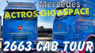Mercedes 2663 Actros GigaSpace - mini cab tour.