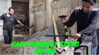 Proses pembuatan stang motor secara tradisional
