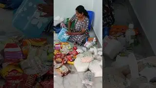 Minivlog🛒Purchased 3 months Grocery at a time total amount Rs9000💸#shorts#diml#groceryshopping#tamil