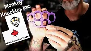 MONKEY KNUCKLES Royal Purple Classic Brass Knuckles Unboxing