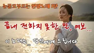 💧 인생트로트 | 끝내 전하지 못한 말, 여보… (눈물로 부르는 인생노래 1탄 / 아빠트로트 공식)