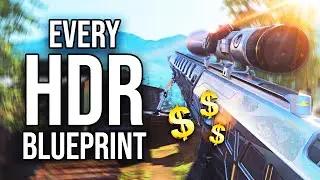 I UNLOCKED AND BOUGHT EVERY HDR Sniper Blueprint! I hit a trickshot with every HDR