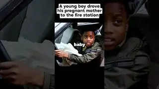 A young boy drove his pregnant mother to the fire station #sh