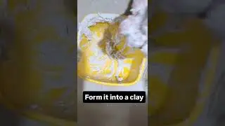 DIY Teddy bear 🐻 from chalk#asmr #explore #fyp #chalk #clay #diy #diyproject #shorts