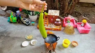 Miniature masaledar lauki ke pakode | Mini recipe | tiny food | Minor foodie 