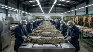 Inside the Crocodile Leather Industry: From Modern Farming to High-End Fashion - Production Journey