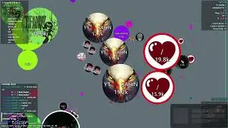 #agario NEW POP SPLİT TRİCk DOUBE+ 1VS100 #agarioşahin #keşfet 