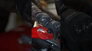 Our Monza R gauntlet glove in black  #agvsport #agv #bikergear #biker #bikegear  #rider #motogear