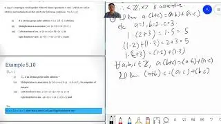 5.6 5.7 Rings & Commutative Rings