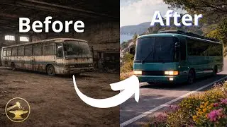 Old Abandoned Bus Restored into a Modern Caravan