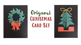 Origami Christmas Card Set (Handmade Christmas cards) | Christmas DIY's |