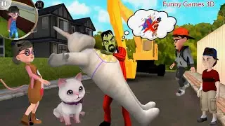 Scary Stranger 3D Just Beat It Vs Nick & Tani : Funny Story Troll Miss T Gameplay Walkthrough 2022