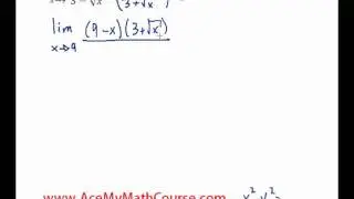 Limits - Evaluating by Rationalizing - Question #1