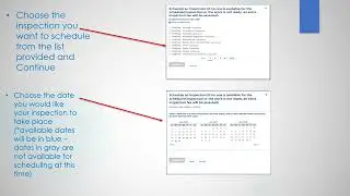 Scheduling an Inspection in Accela