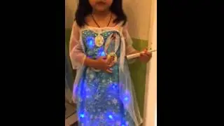 Elsa costume dress light up and music