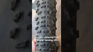 Tire wear let's discuss in the comments! Are you replacing or running this tire? #mtb #bike