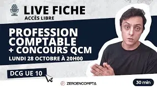 LIVE DCG UE 10 - Fiche profession comptable + Concours QCM