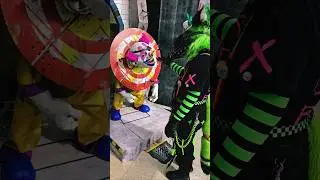 Clowning at Spirit Halloween #furry #spirithalloween #animatronic #fursuiting #clowning #clown
