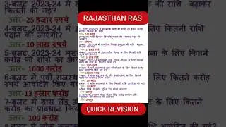 Rajasthan RAS quick revision! #studywithrohitkhatri #rajasthanpcs #rajasthan