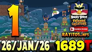 Angry Birds Friends Level 1 Tournament 1689 Highscore POWER-UP walkthrough