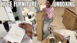 Furnishing my new Canada 🇨🇦 Apartment + Luxury bag + Huge Unboxing. 