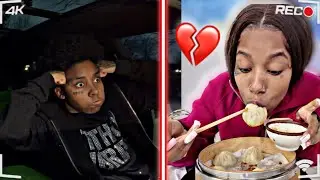 EATING DUMPLINGS INSIDE WHILE ANGRY FIANCÉE WAITS IN CAR 😱 * ( NEVER AGAIN) 
