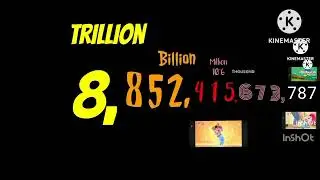 Numbers 0 to 1 quadrillion with sounds effects 