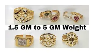 1.5GM ते 5GM गोल्ड रिंग| Latest Lightweight Gold Ring Designs 2025 | Daily Wear & Fancy Collection✨💍