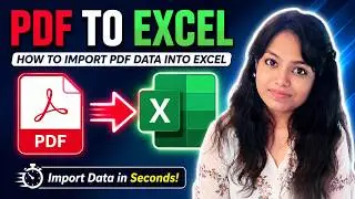 How to Import PDF Data into Excel | Convert PDF to Excel in Seconds ⚡
