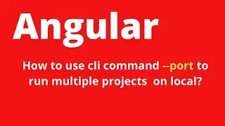 How to run multiple angular  projects on local