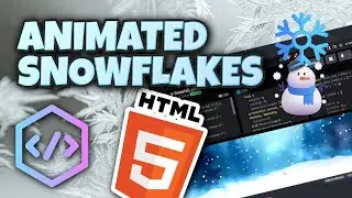 Animated SNOWFLAKES in CSS and HTML! 