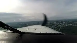 EDRK Koblenz airport, Germany approach in Mooney M20C