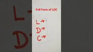 Full Form of LDC #shorts #uniqueknowledge #shortsviral #fullform #commonabbreviations
