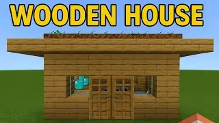 Minecraft:How to Build a Small Wooden House🏠Tutorial #gameplay 