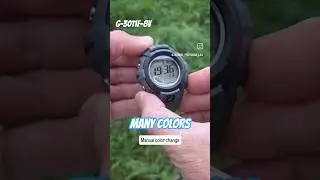 TEGO NIE WIDZIAŁEŚ W CASIO! G-shock G-3011F-8V ma wiele kolor&oacute;w wyświetlacza #gshock #casio #g3011