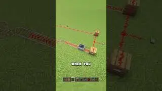 How to speed up minecarts in Minecraft by 10 times #shorts