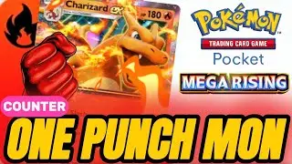 Crimson CHARIZARD EX One SHOTS All MEGA Pokemon in Pokemon TCG Pocket new pack: Mega Rising! 