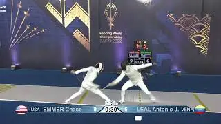 2022 244 T64 14 M F Individual Cairo EGY CHM 6 LEAL VEN vs EMMER USA