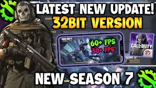 Call Of Duty Mobile 32BIT SEASON 7 FIX LAGS 60FPS | FIX FPS DROPS FIX GYRO | OPTIMIZE VERSION