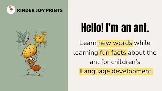 Ant Fun Facts| Kid's Language Building| Learn English Vocabulary #kidslearning #englishvocabulary
